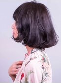 可愛いショートボブのバイオレットアッシュ[下北沢ガーリー古着]
