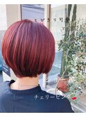 ショートチェリーピンク