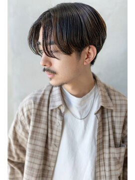 オースティン 登戸向ケ丘遊園(AUSTIN) ツイストパーマ七三オールバックマッシュウルフスリークショート