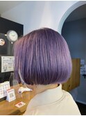 透明感パープルBob