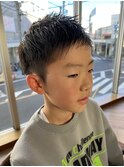 ツーブロックショート
