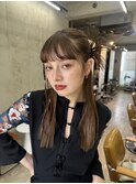 ヘアセット/カチモリヘア/パーティーヘア/お呼ばれヘア/恵比寿/