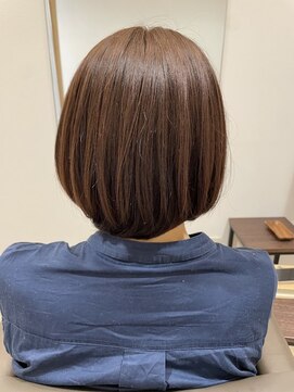 ヘア アトリエ ヴィヴァーチェ(hair atelier Vivace) ひし形ショートボブ×ことりベージュ