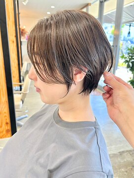 サンタフェ 岐阜島店(Santa'Fe) Santa'Fe式脱白髪染め白髪ぼかし/似合わせショート