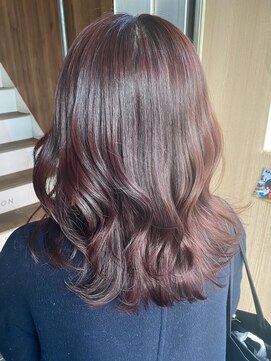 アヴァンス 天王寺店(AVANCE.) 艶感カラー×ワインレッド