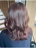 艶感カラー×ワインレッド