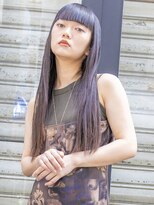 くらげ美容院 武蔵小杉&nbsp;ぱっつん前髪×うるツヤモードストレート