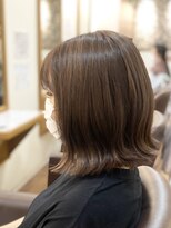 ヘアー グリーン(hair green) 外ハネミディアムスタイル/ブラウンカラー/ブリーチ有り