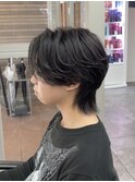 ハイライト/マッシュパーマ/ウルフ/アッシュブラック/八王子駅