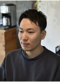 大人短髪アップバング【メンズカット/倉敷/中島】