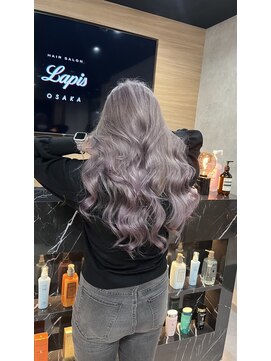 ラピス 大阪心斎橋店(Lapis) 色落ちがシルバーになるラベンダーカラー