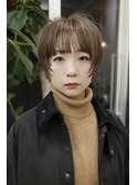 マッシュショート／ミルクティーベージュ