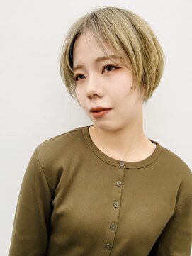 ドロップ(drop) シャンパンベージュショートカット2〈表参道/青山　drop〉