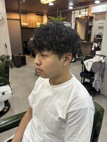 オールマンバーバーショップ 流山おおたかの森(Allman Barbershop)&nbsp;リバースセンターパート/ニュアンスパーマ/流山おおたかの森