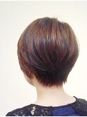 お手入れ簡単！ショートヘア♪ベージュ・ブラウン