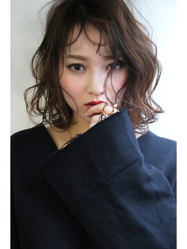 ロゼ 茨木(Rose) 【ROSE/茨木】ジグザグバング・シースルーバング・ミディアム