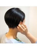 【unolog藤波】刈り上げショート×耳かけショートボブ