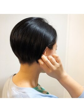 ウノプリール 茶屋町店(unopulir) 【unolog藤波】刈り上げショート×耳かけショートボブ