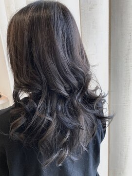 ロッコ 深谷店(ROCCO) #インナーカラー#ブリーチ#グレイアッシュ#ブルーブラック