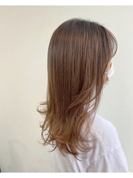 ヘアメイク オブジェ(hair make objet) 韓国スタイル　　パープルグレージュ