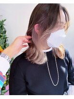 トーク 伊丹本店(TAL'KE)&nbsp;TAL'KE/インナーカラー×ホワイトベージュ_874