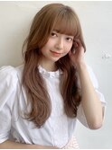 〈藤間〉ハイトーン韓国ヘア/厚めバング