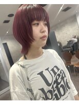 スーク 宜野湾店(suuk)&nbsp;ウルフカット×チェリーピンク