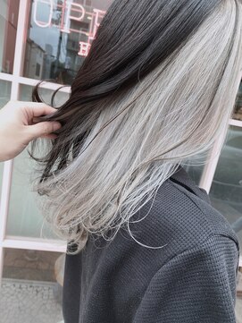 イルウィ(irwi) 【トレンド】ホワイトシルキーベージュインナーカラー