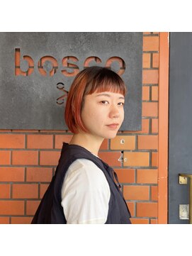 ボスコ 下北沢店(bosco) bosco【Ebe】コントラストオレンジボブ