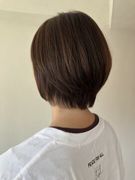 ヘアースペースブルーム プリュス 石橋店(HAIR SPACE BLOOM plus) 【石橋/ショート】髪質改善　白髪ぼかしハイライト、ヘアカラー