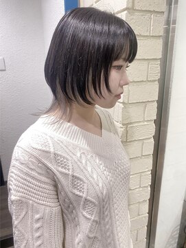 アトリエココ(Atelier coco.) レイヤーウルフ×インナーホワイト 札幌美容室Atelier coco.