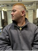 ハイライトマッシュパーマウルフアッシュブラック