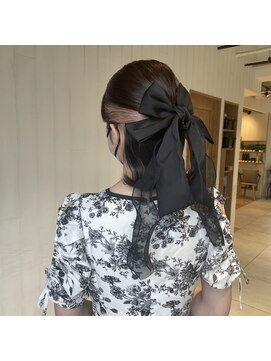 ガーデン ジングウマエ(GARDEN jingumae) 結婚式／二次会／パーティー／ハーフアップ／リボンアレンジ