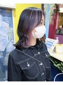 TAL'KE武庫之荘/インナーカラー×アッシュピンク_283
