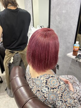 グラッジ 池袋(GLADGE) チェリーピンク ハイトーンピンク ブリーチカラー