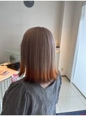フォックスカラー ベージュ×オレンジ×茶色