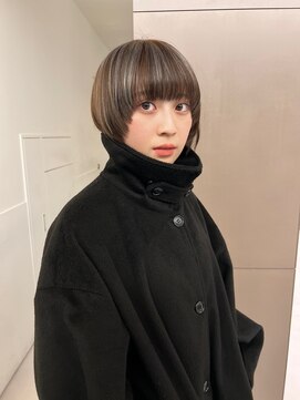 ローレンアオ(LOREN AO) 黒髪/ボブルフ/ネビージュ/小顔/ワンレン/矢場町/髪質改善/前髪