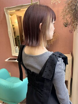 ラッシュグラス(Rush grass) 切りっぱなしボブインナーカラー◎20代30代40代50代60代