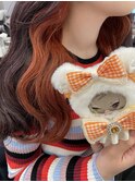 にじさんじ アルバーン インナーカラー  アニメカラー オレンジ