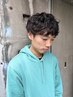 【ひより限定】メンズカット＋フェザーパーマorシャドウパーマ　￥8800　