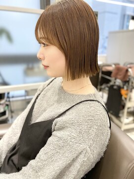 キートス 高知店(kiitos) ○あご下パツっとタイトなミニボブスタイル10代20代30代