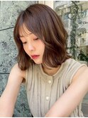ハイライト白髪ぼかしダブルカラーインナーカラーショートボブ