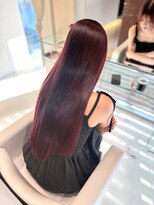 ゴットフロー(GOTTO FLOW) チェリーレッド/ブリーチなし/ロングレイヤー/艶髪/髪質改善