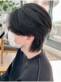 韓国マッシュ　センターパートフェザーパーマ　MEN’S HAIR
