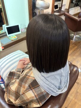 切りっぱなしボブ