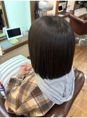 切りっぱなしボブ