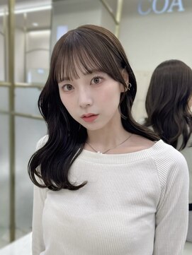 コア 銀座(COA) 前髪/顔周りカット/グレージュカラー