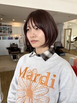 コワファースト 別府 透明感ルビーレッド&似合わせカット