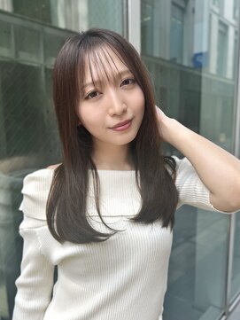 レスピア 銀座(Respia) 巻かずに決まる王道セミロングヘア【銀座/有楽町】30代40代50代