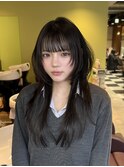 ハッシュカット ハッシュレイヤー　ロングウルフ　ウルフロング